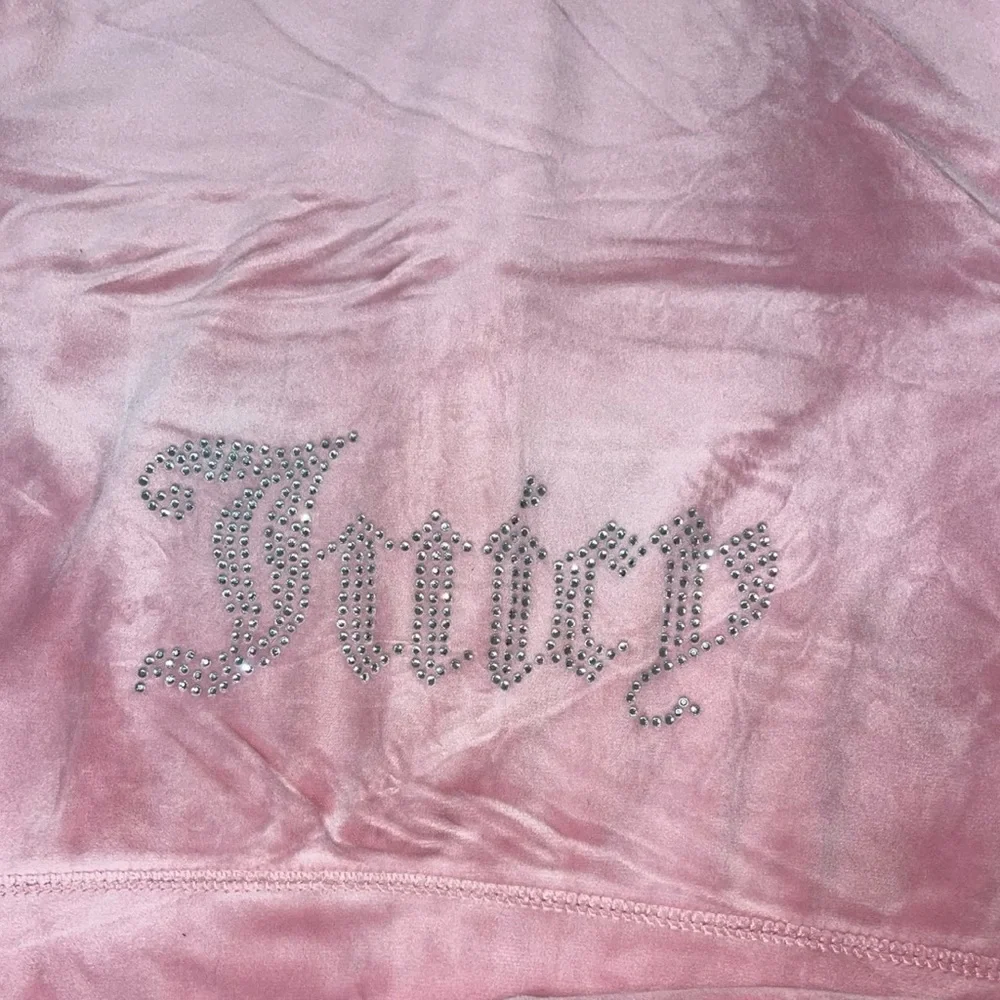 Juicy Couture y2k rose velour rhinestone bling tracksuit size small - Picture 3 of 8